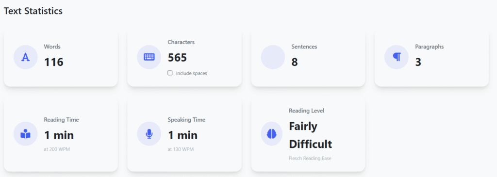 Online Word Counter